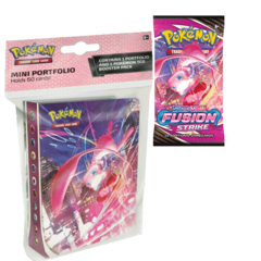 Pokemon Fusion Strike Booster Pack and Mini Portfolio Album